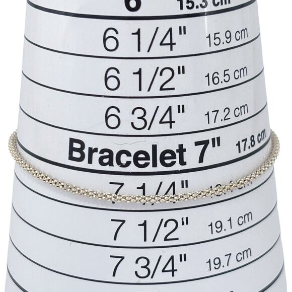 Vintage Italian Bracelet Sterling Silver 925 7.25" - Picture 4 of 6